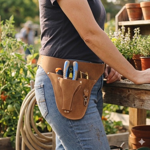 Leather drill holster tool - holster,